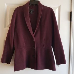 Alfani Burgundy cardigan 3/4 sleeve sz S